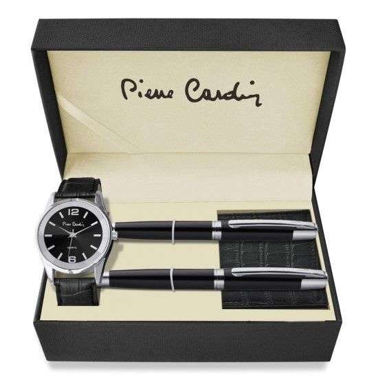 Pierre Cardin dovanų rinkinys, laikrodis, piniginė ir rašiklis